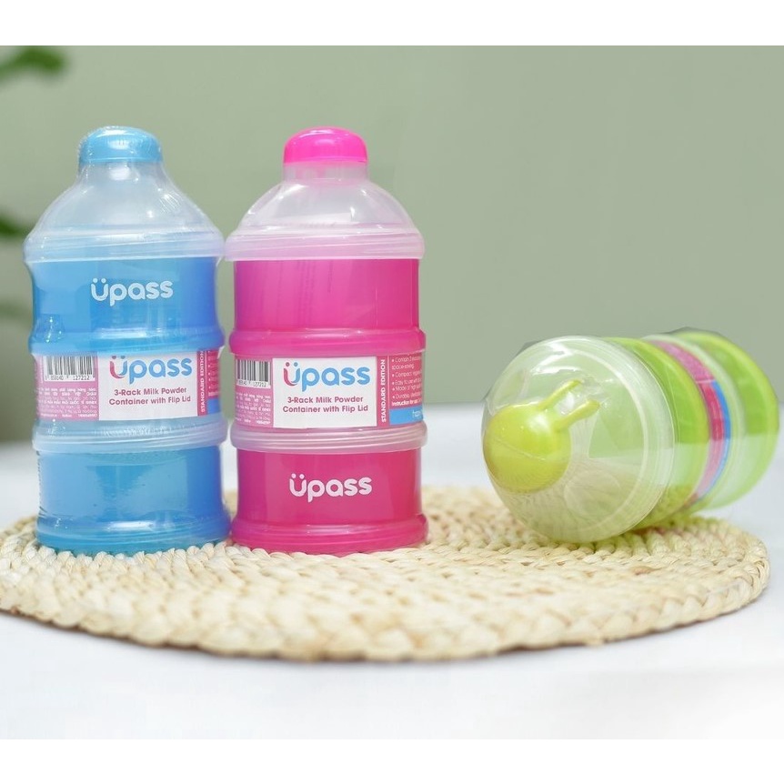 Hộp Đựng Sữa Bột UP8015N Có Vách Ngăn - Hàng Nội Địa Thái Lan