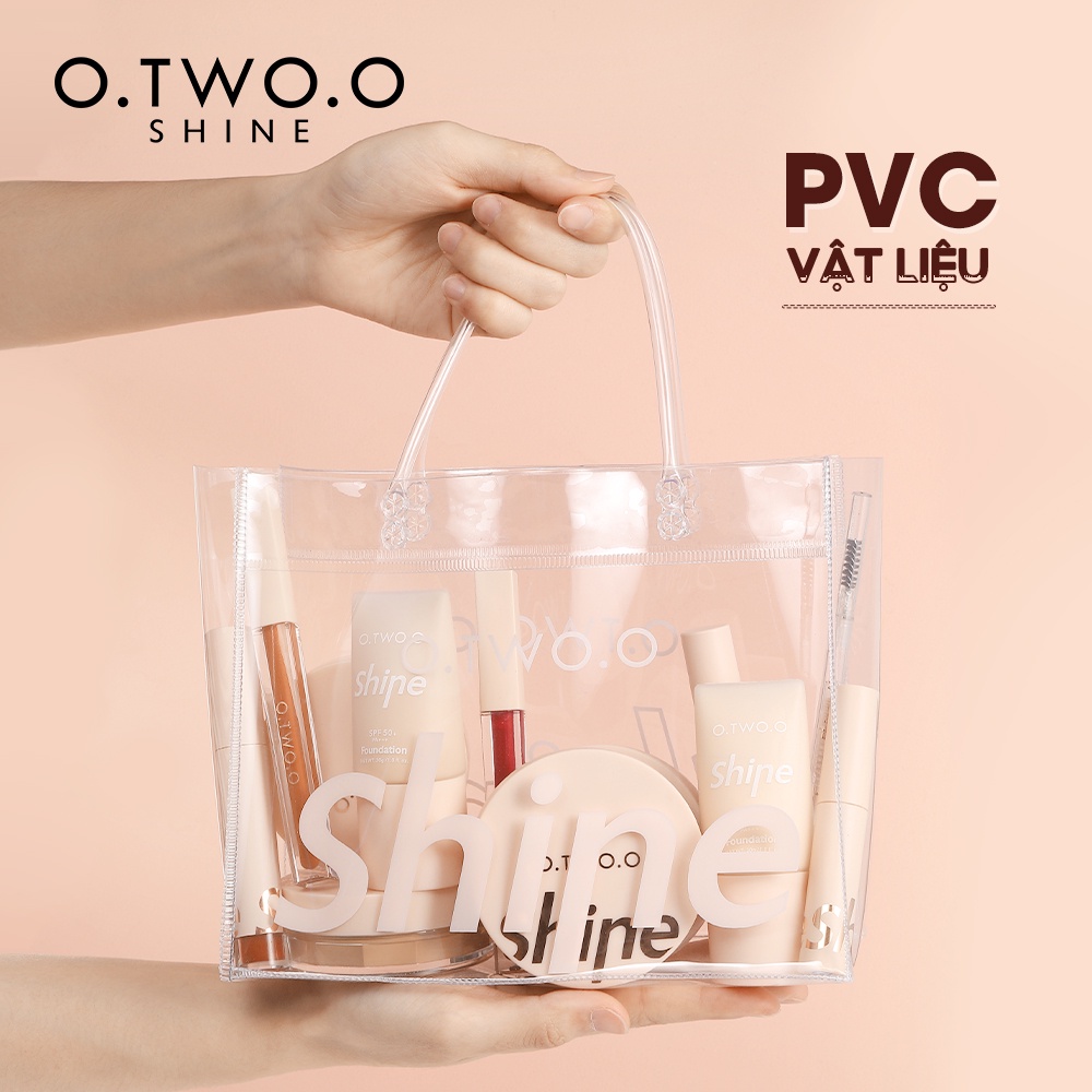 Túi đựng mỹ phẩm O.TWO.O 58g bằng PVC trong suốt nhỏ gọn chống nước