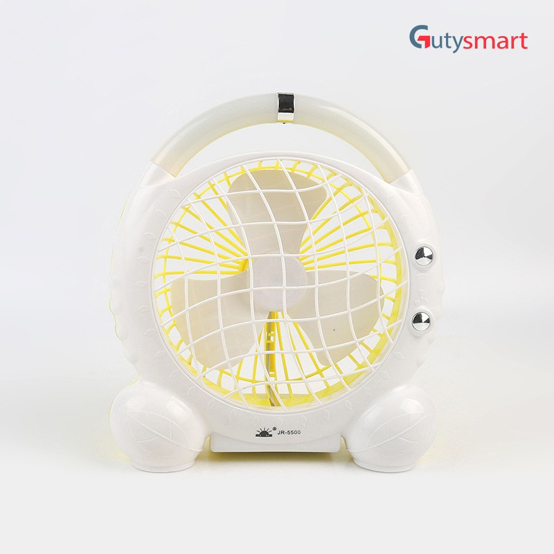 Quạt Sạc Tích Điện 2in1 Có Đèn Pin Mini Fan JR-5500, có tay cầm nên di  chuyển dễ dàng ( Giao mẫu ngẫu nhiên ) | Shopee Việt Nam