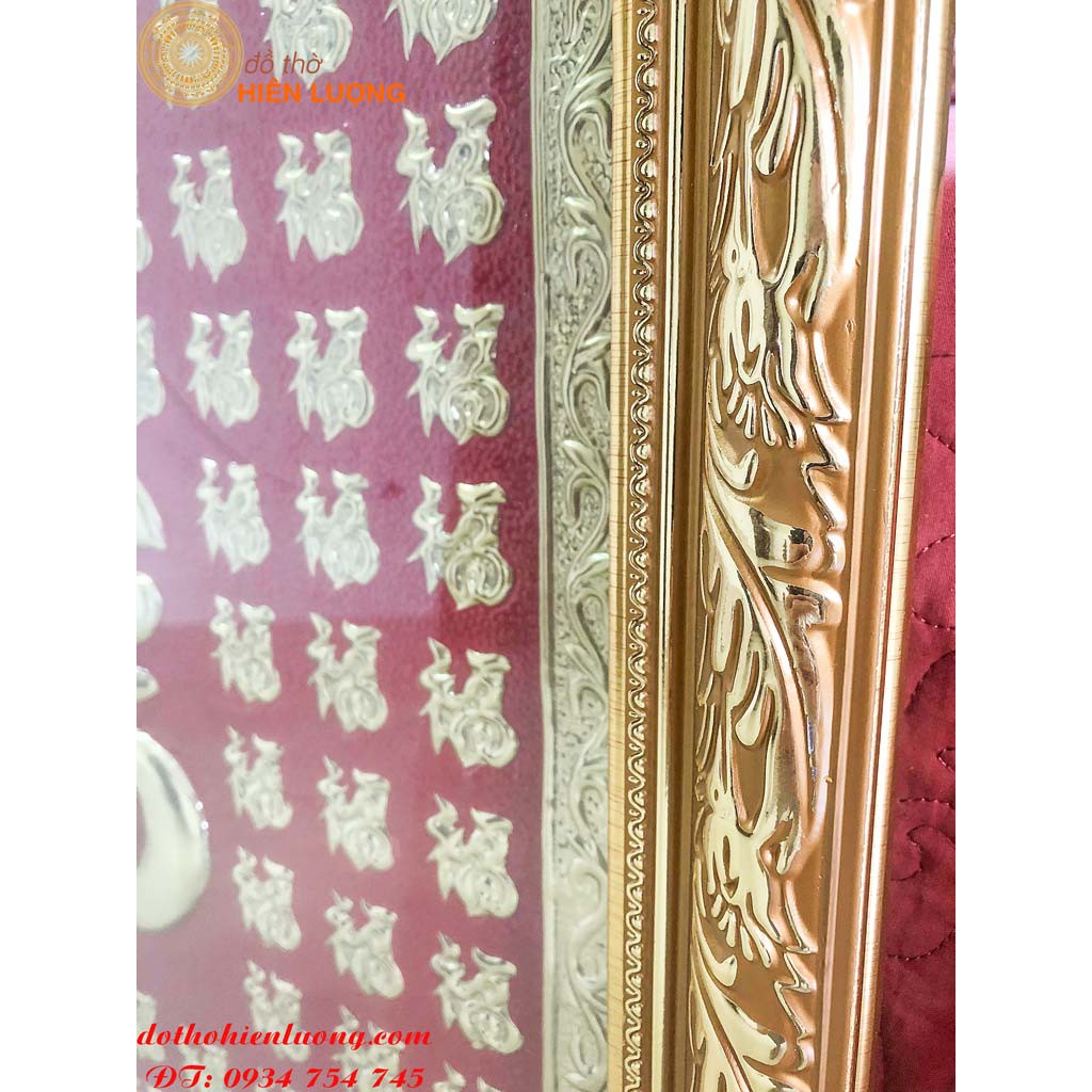 Tranh Bách Phúc Bằng Đồng Liền Tấm – Tranh 100 Chữ Phúc