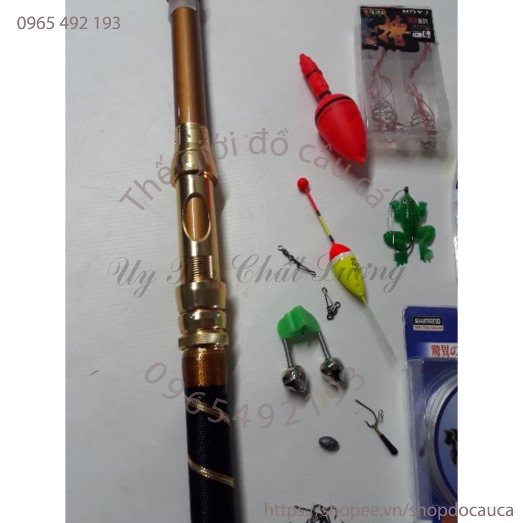 Bộ cần tiga 3m6 và máy yumoshi 7000 kèm phụ kiện ( rẻ vô địch )