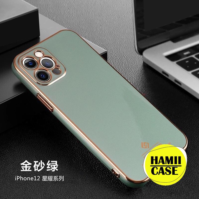 Ốp điện thoại KST Design viền mạ có 5 màu lựa chọn cho iPhone 12 11 Pro Max Mini IP12