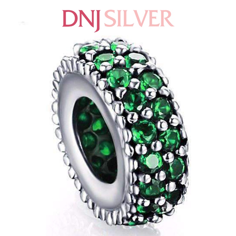 Charm bạc 925 cao cấp, hàng chuẩn bạc - Charm Green Pavé thích hợp để mix vòng tay charm - DN206