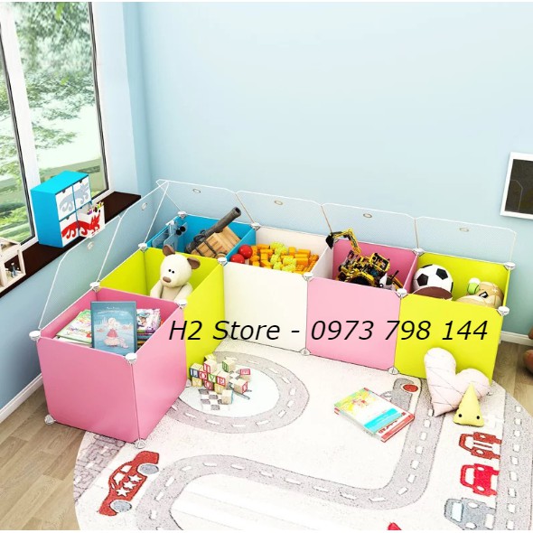 [SỈ] - TỦ NHỰA LẮP GHÉP ĐA NĂNG ĐỂ ĐỒ CHƠI 6 Ô NHIỀU MÀU (ib chọn màu)