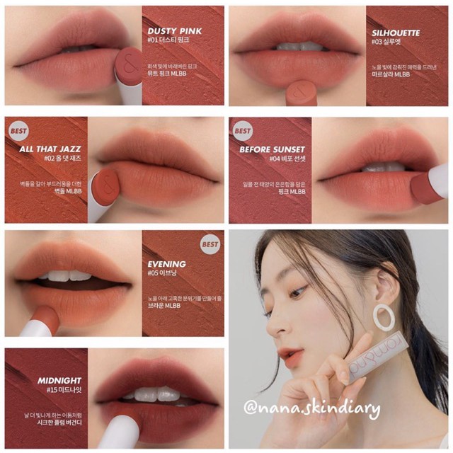 🦋NEW 2020🦋 SON THỎI ROMAND ZERO MATTE LIPSTICK