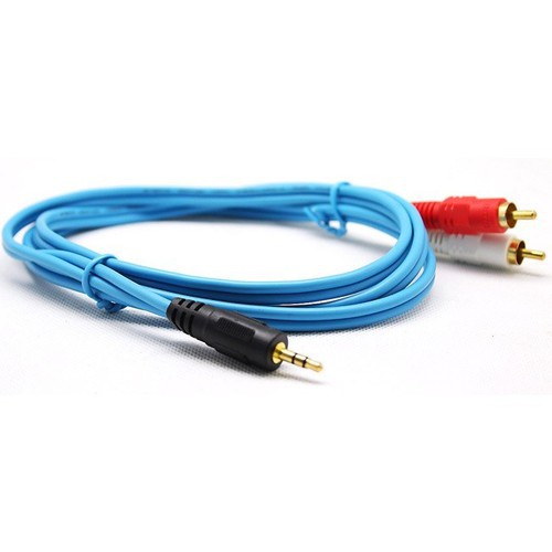 Dây cáp Audio 1 đầu 3.5mm sang 2 đầu RCA hoa sen