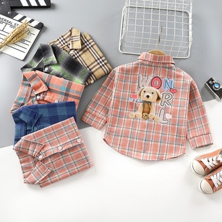 Áo sơ mi cho bé trai, áo sơ mi kẻ cho bé cotton 100% thời trang trẻ em cao cấp
