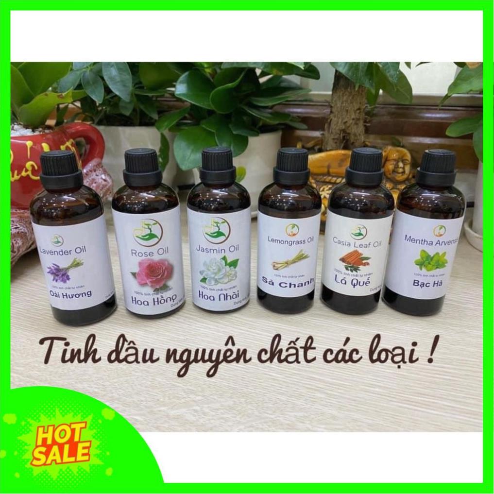 Tinh Dầu Xông, Tinh Dầu Xông Phòng Đủ Vị Quế, Sả Chanh, Oải Hương,Bạc Hà Chai 100ml