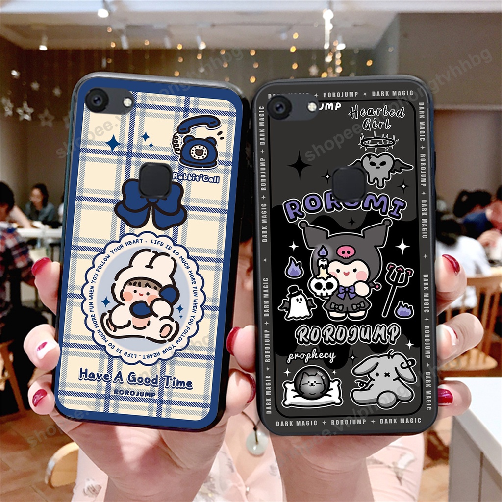 Ốp lưng Vivo V7 / V7 Plus / V7+ in mẫu gấu thể thao , smile mặt cười cực cute