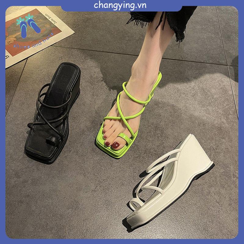 Giày Sandal Đế Dày Tăng Chiều Cao Kiểu Mới Dễ Phối Đồ