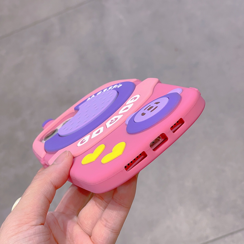 Ốp Điện Thoại Silicon Mềm Chống Sốc Họa Tiết Hoạt Hình Cho iPhone 13 12 11 Pro Max X XS XR