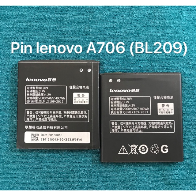 Pin Lenovo A706(BL-209) Zin