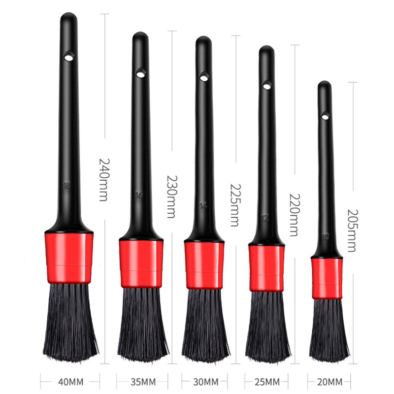 Bộ 5 Chổi Cọ Vệ Sinh Xe Ô Tô Đa Năng-Chổi Cọ Vệ Sinh Ô Tô Đa Năng