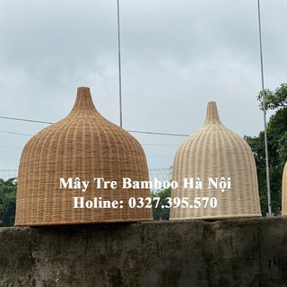 Trao Đèn Cổ Chai - Đèn Mây Tre Đan