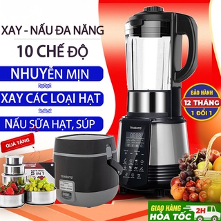 Máy làm sữa hạt Masuto 1.75L xay các loại granola siêu nhuyễn mịn chuyên nấu các món healthy eatclean ăn chay