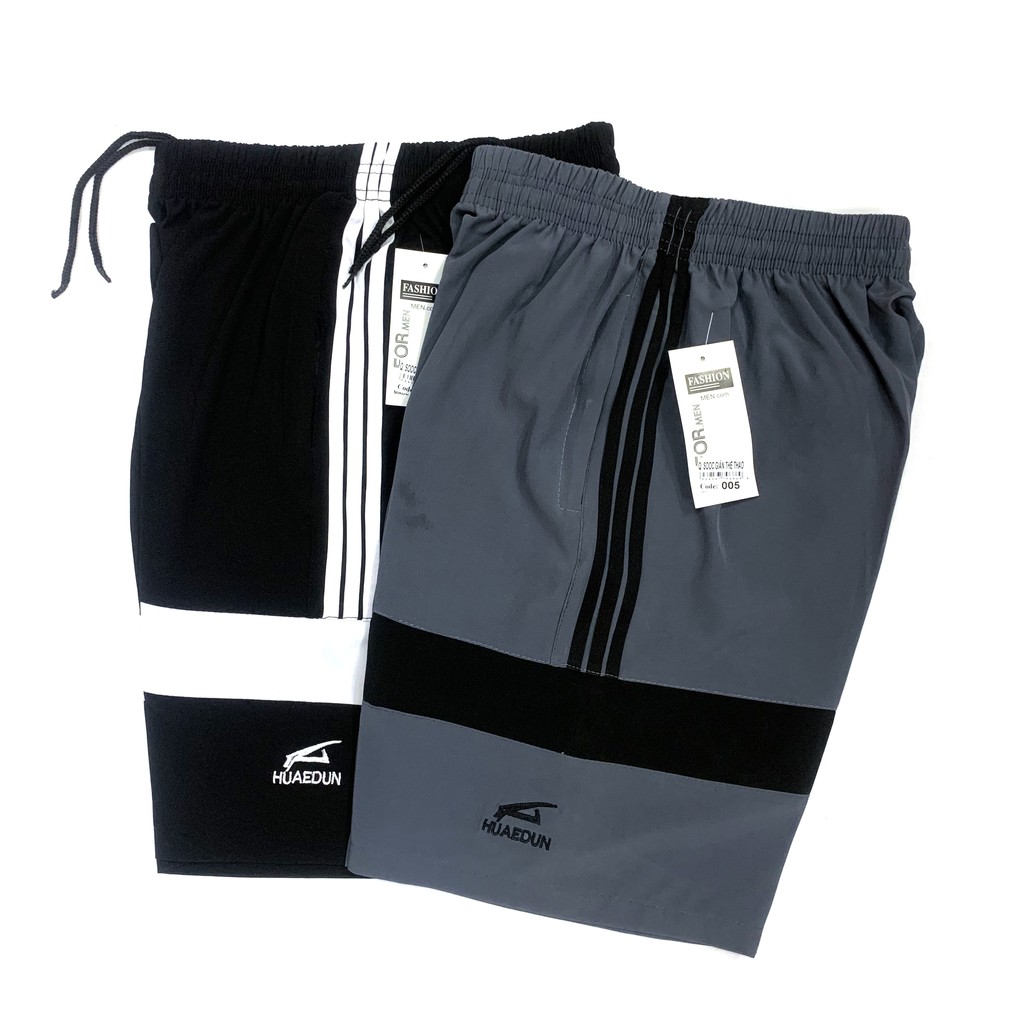 Quần Đùi Nam, Short Nam 3 Sọc Thể Thao Chất Vải Dù, Vải Gió 2 Túi Khóa( Mát - Nhẹ Như Không) | BigBuy360 - bigbuy360.vn