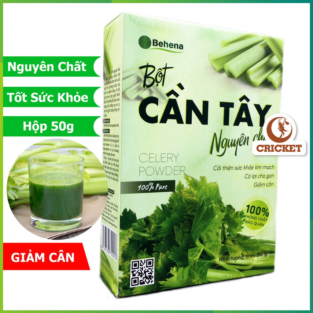 Bột Cần Tây Nguyên Chất Behena 50g - Cần Tây Sấy Lạnh Hỗ Trợ Giảm Cân, Detox Thải Độc