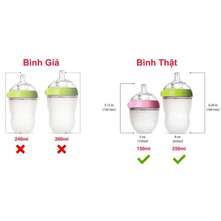 Bình Sữa Comotomo Silicon Cho Bé Siêu Mềm 150ml - 250ml ( CHÍNH HÃNG )
