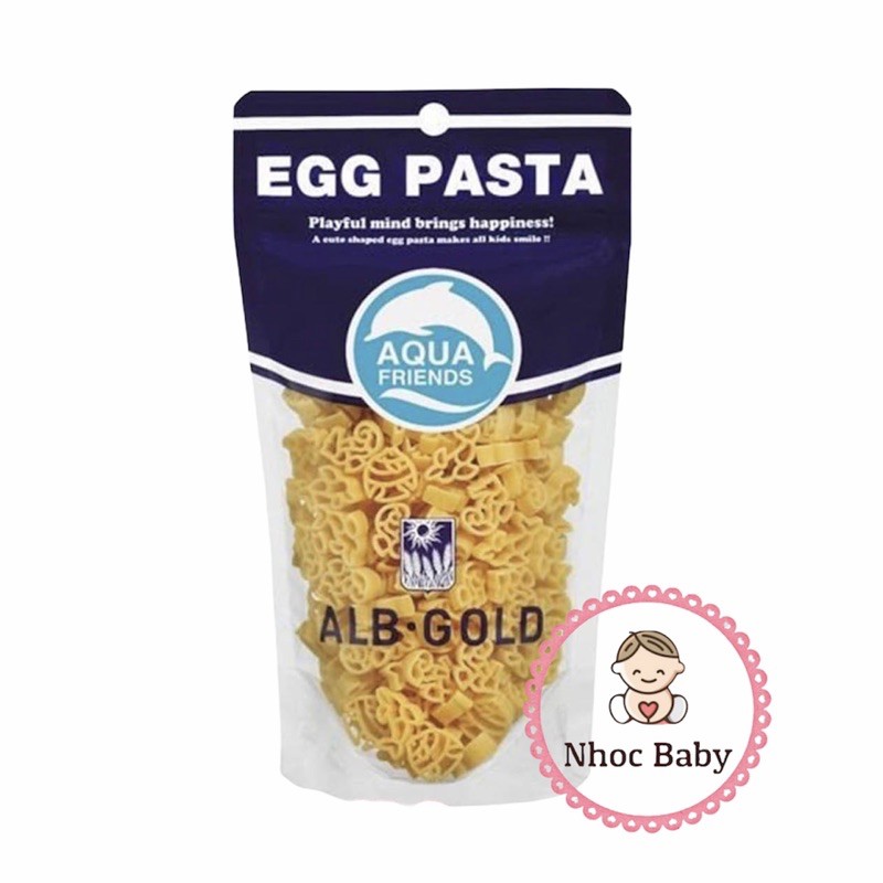 Nui trứng Egg Pasta ALB Gold Nhật 90gr cho bé 7m+