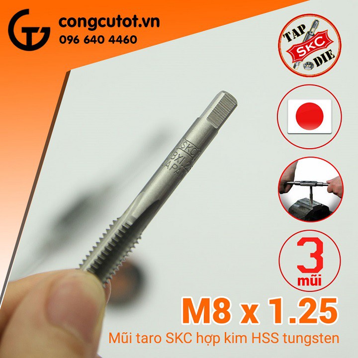 Taro tay SKC M8 X 1.25 Nhật Bản
