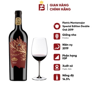 Vang ý thượng hạng | puglia - vang đỏ fletris montemajor special edition double oak 2019