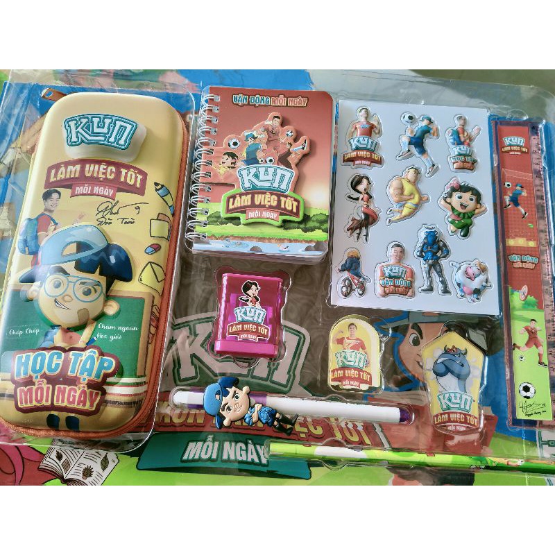 bộ dụng cụ học tập Kun