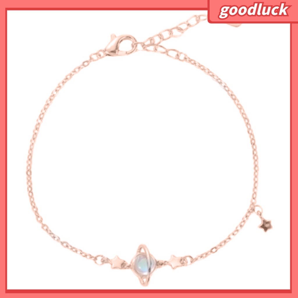 Goodluck| Vòng Tay Đính Đá Mặt Trăng Ngôi Sao Lãng Mạn Thời Trang Cho Nữ