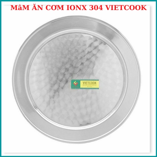 Mâm cơm inox 304 VIETCOOK,mâm lễ  đủ size  44, 48,52,56 cm cao cấp
