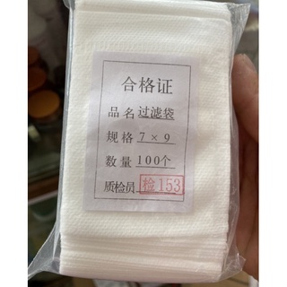 100 túi lọc trà, túi đựng phân tan chậm size 7*9 cm