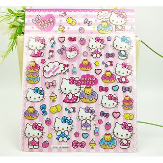 Hình dán sticker mèo Kitty (dạng hình dập nổi 3D cứng)