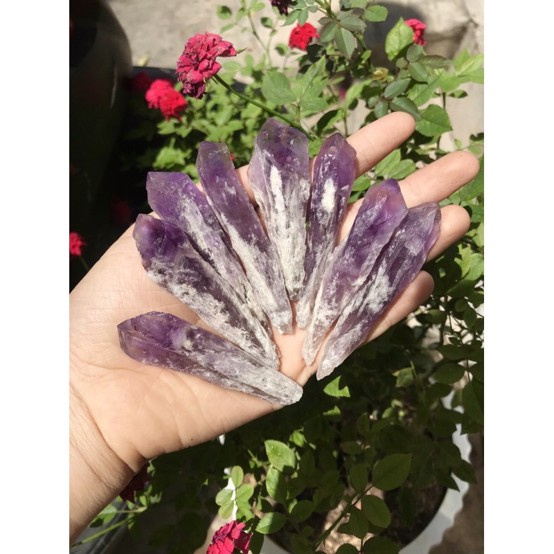 Trụ thach anh tím thô - thanh đá thach anh tím Đá thanh tẩy | BigBuy360 - bigbuy360.vn