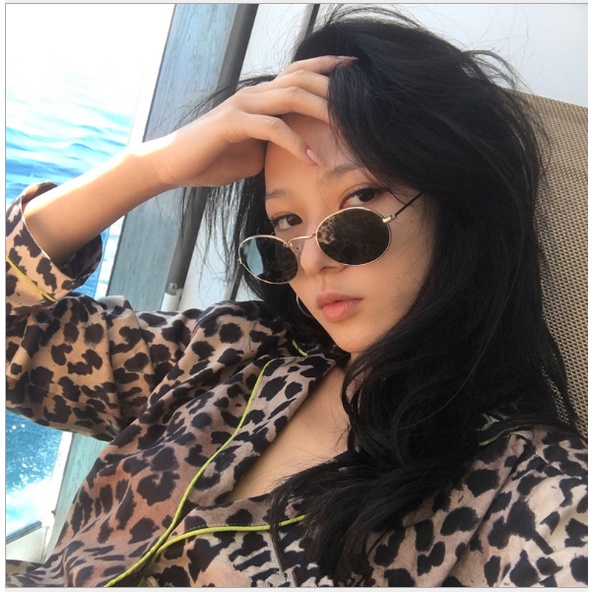 Kính râm thời trang tròn thầy bói tin hin phong cách Ulzzang Hàn Quốc hot tiktok ỉn cheng