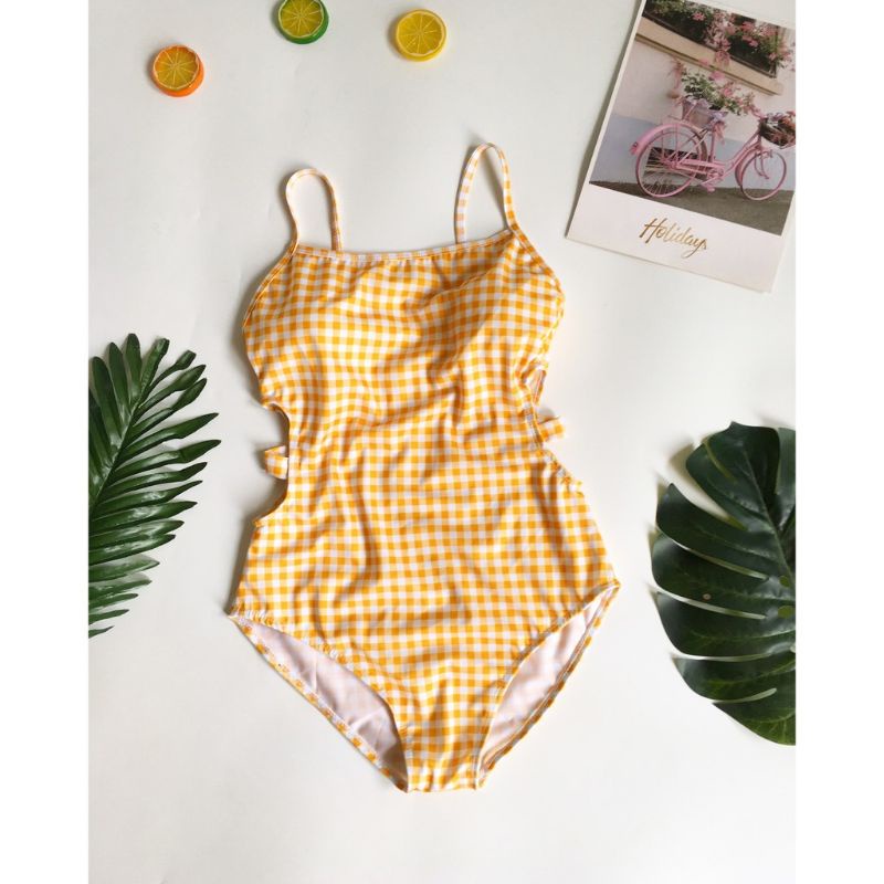 bikini đồ bơi liên 1 mảnh caro