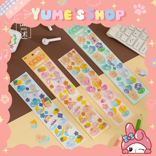 Bộ Hai Miếng Dán Hình Gấu Cute