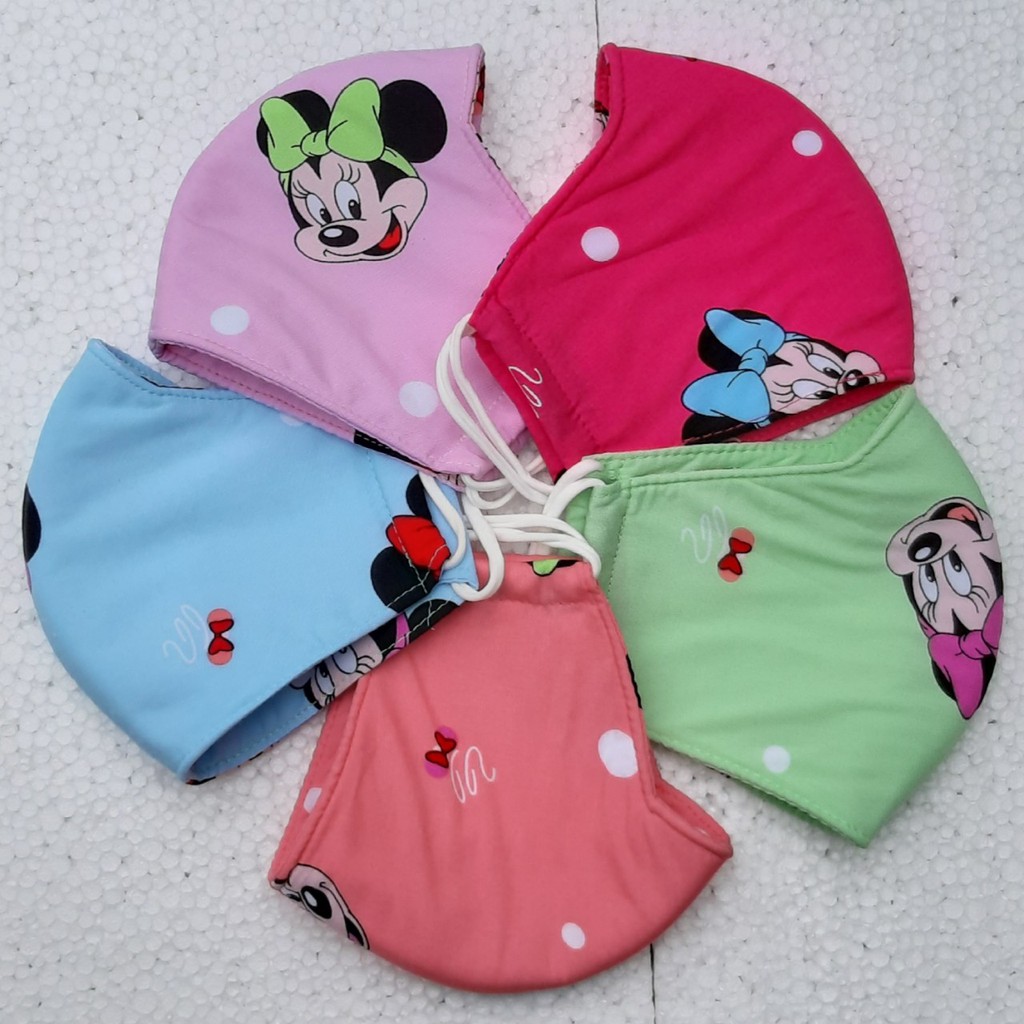 khẩu trang vải hoạt tiết hoa cỏ mùa xuân (giao nhiều màu ngẫu nhiên