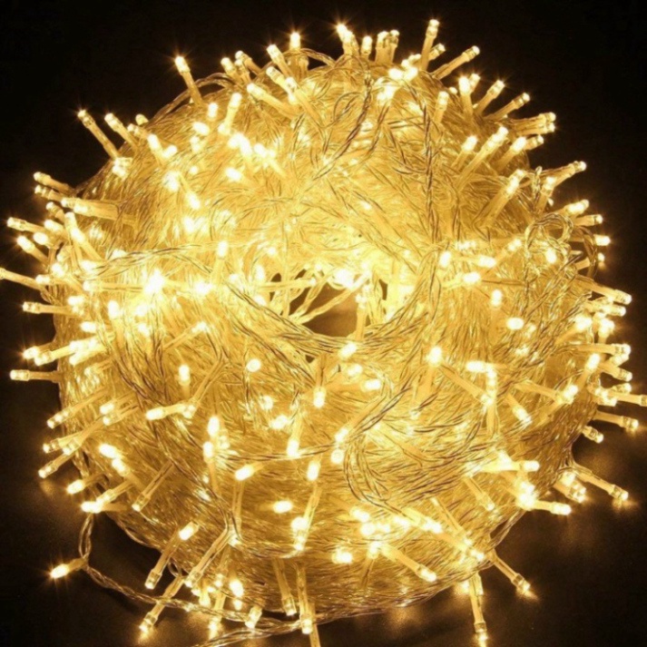 Dây đèn LED màu vàng/ nhiều màu chớp nháy 5m - Dây đèn nháy màu vàng 5m có nháy chỉnh nhiều chế độ