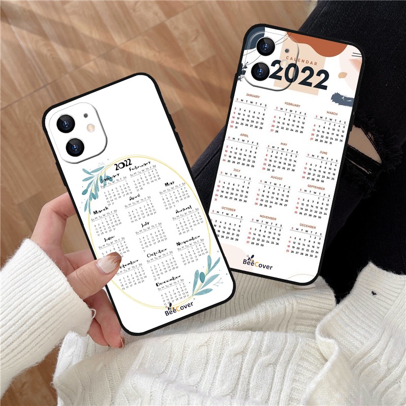 Ốp Điện Thoại TPU Mềm Hình Lịch Cho IPhone 13Pro 12Pro 13 12 11Promax 5 5S 6 6s 7P 8P Plus SE 2020 7Plus 8Plus X XR XS Max 2022