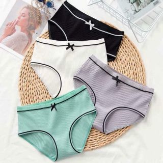 Hộp 4 Quần lót quần chip victoria secret kháng khuẩn sợi than tre thấm hút co giãn tốt