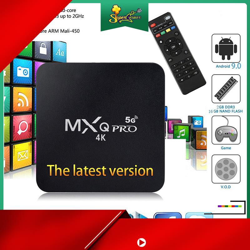 Thiết bị chuyển đổi TV thường thành SMART TIVI BOX MXQ PRO 5G TV ANDROID BOX 4K 1G + 8G/2G+16G RAM 1GB