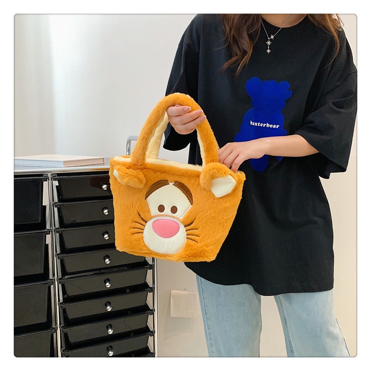 Túi Xách Đeo Vai Hình Thú Hoạt Hình Nhồi Bông Đáng Yêu Dành Cho Nữ
