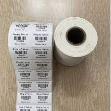 Giấy In Mã Vạch 2 Tem (Cuộn 2000 Tem) - Decal Nhiệt 2 Tem 35x22 mm - 72x22 mm