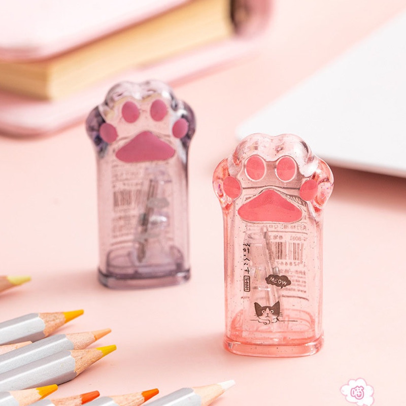 1 Đồ Chuốt Bút Chì Hình Chân Mèo Dễ Thương