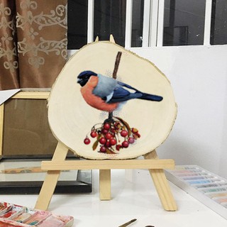 Giá gỗ 3 chân trang trí - Decor