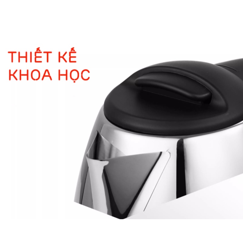 Ấm Siêu Tốc Inox 1.8L Cách Nhiệt Panasonic , Đun Nước Siêu Nhanh Trong Vòng 5 Phút , Ấm Đun Có Tay Cầm Cách Nhiệt.