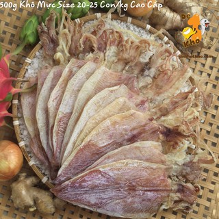 Mực Khô Câu ĐỆ NHẤT KHÔ Size 20-25 con/kg 500g, Hàng Cao Cấp Xuất Khẩu Dày Ngọt Thơm Ngon, Hàng Mới, Đặc Sản Phan Thiết