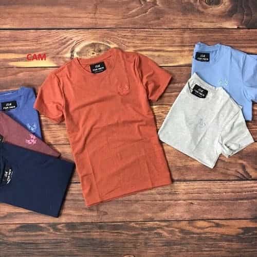 Áo Thun Nam Cổ Tròn Vải Mềm Chất Coton 4 Chiều | BigBuy360 - bigbuy360.vn