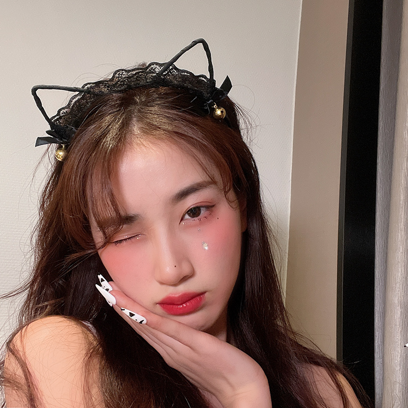 Cài tóc đính tai mèo xinh xắn hợp thời trang