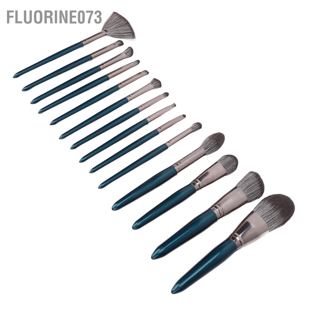 Fluorine073 14 cái Bộ Dụng Cụ Trang Điểm Bàn Chải Công Mỹ Phẩm Pha Trộn Mềm Mại Di Động cho Phụ Nữ Cô Gái