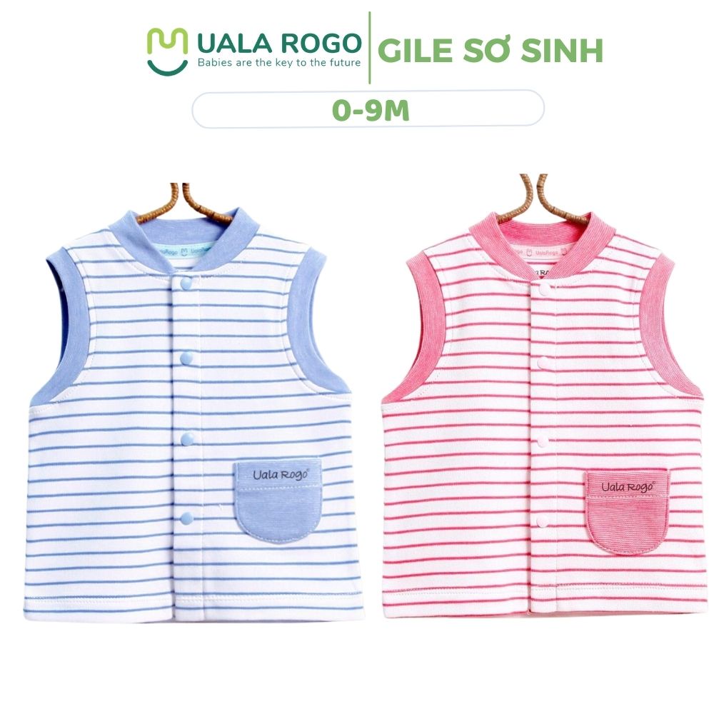 [FULL] Áo gile cho bé Ualarogo  0-4 tuổi cotton nỉ len mềm mại giữ nhiệt tốt