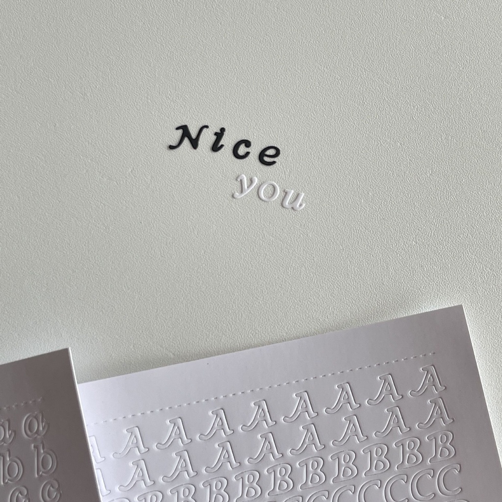 PeachMiếng Dán Hình Chữ Tiếng Anh/Hình Ngôi Sao Mạ Vàng/Bạc Dùng Trang Trí Sổ Tay/ Thẻ Ảnh